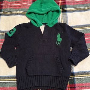 Boy’s Toddler cotton hooded sweater